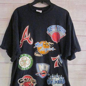 All Star Player Sport 2004 Men's XLarge Shirt T-Shirt Navy Blue Short Sleeve BNK